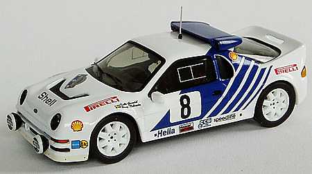 Modellauto Ford RS200 Grundel/Melander Schwedenrally 1986