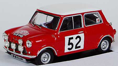 Modellauto BMC Cooper S #52 Sieger Monte Carlo 1965